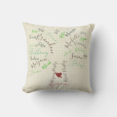 系譜のカスタムな祖父母のギフト クッション (正面)