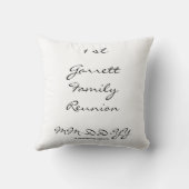 系譜のパーソナライズな家族会の記念品 クッション (裏面)