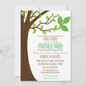 系譜のベビーシャワーの招待状へ加えること 招待状 (正面)