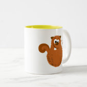 系譜のリスのおもしろいな系図学の引用文 ツートーンマグカップ (正面右)