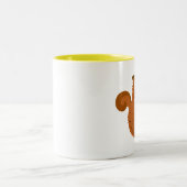 系譜のリスのおもしろいな系図学の引用文 ツートーンマグカップ (中央)