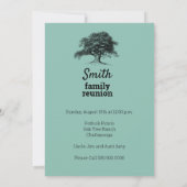 系譜の家系の懇親会のPotluckのピクニックBBQ 案内状 (裏面)