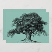 系譜の家系の懇親会のPotluckのピクニックBBQ 案内状 (正面/裏面)