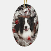 紀元前にクリスマス セラミックオーナメント (左)