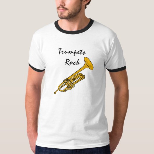 紀元前にワイシャツは石のトランペットを吹きます Tシャツ (正面)