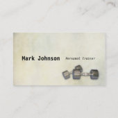 紀元前のカスタマイズ可能なパーソナルトレーナー 名刺 (裏面)