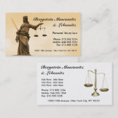 紀元前のカスタマイズ可能な弁護士 名刺 (正面/裏面)