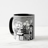 紀元前のバンクーバーカナダのコーヒーカップマグ及びガラス マグカップ (正面左)