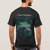 紀元前1200年コパン・マヤ遺跡ホンジュラス写真設計 Tシャツ (裏面)