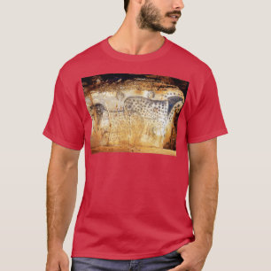紀元前20000年に発見された馬の洞窟絵画のフランス Tシャツ