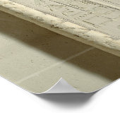 紀元前2300年～2200年の偽扉(色彩の鮮やかライム) ポスター (角)