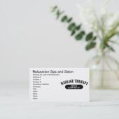 紀元前3,000年以降のマッサージセラピー 予約カード (スタンド正面)