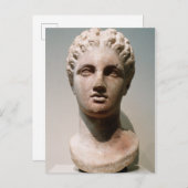 紀元前4世紀の女神の頭。 ポストカード (正面/裏面)