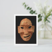 紀元前7-6世紀カルタゴのネグロイドのマスク(te) ポストカード (スタンド正面)