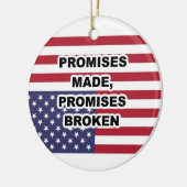 "約束した、約束を破った"ネックレスまたは セラミックオーナメント (左)