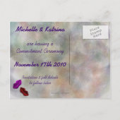 約束の日付を保存する唇 案内ポストカード (裏面)