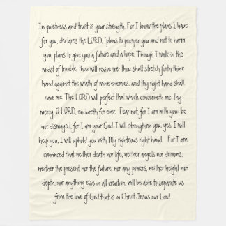 約束の神の聖書は慰める人のフリースブランケットを作詩します フリースブランケット