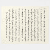 約束の神の聖書は慰める人のフリースブランケットを作詩します フリースブランケット (正面(横))