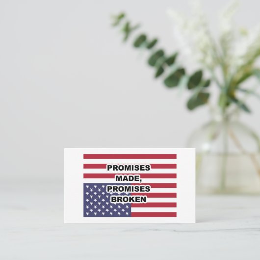 約束をし、約束を破る 名刺 (スタンド正面)