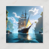 約束を守ることは、静かな事跡を軽々と越えるようなものだ スクエア名刺 (正面)