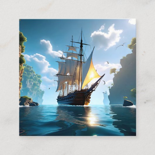 約束を守ることは、静かな事跡を軽々と越えるようなものだ スクエア名刺 (正面)