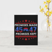 約束を約束す保るトランプ45 47サイン カード (黄色い花)