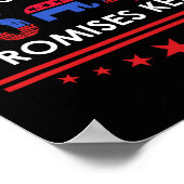 約束を約束す保るトランプ45 47サイン ポスター (角)