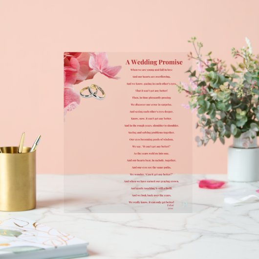 約束結婚書 アクリルサイン (ウェディング)