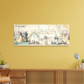 約束違反 – 漫画の手の色のエッチング キャンバスプリント (インサイチュ (リビング))