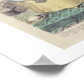 約束違反 – 漫画の手の色のエッチング ポスター (角)