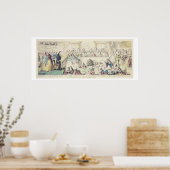 約束違反 – 漫画の手の色のエッチング ポスター (キッチン)