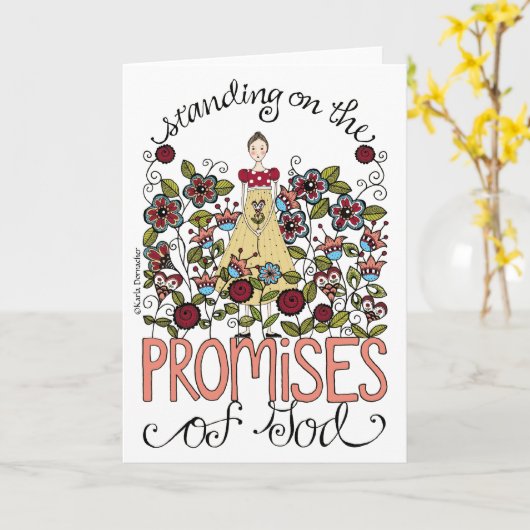 約束 – グリーティングカード (黄色い花)