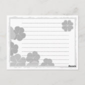 約束 – マイパーティーレシピカード ポストカード (裏面)