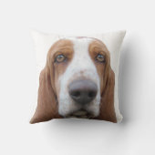 約遠ぼえするバセットハウンド クッション (裏面)