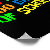 約100日学校100日目先生学生紀 ポスター (角)