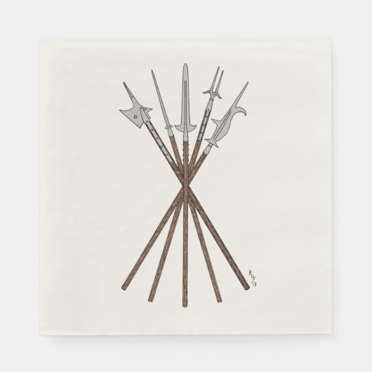 約16世紀の政治 スタンダードランチョンナプキン (正面)