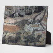 約17,000年前の牛と馬の岩絵 フォトプラーク (側面)