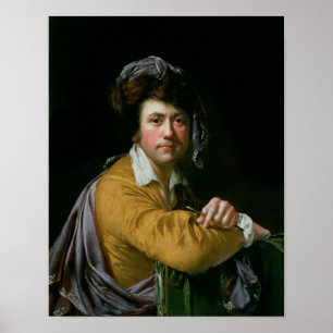 約40、c.1772-3歳で自画像 ポスター