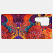 紅いアジサイの柿の実のくるくるダンス SAMSUNG GALAXYケース (裏面横)