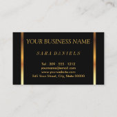 紅い唇を持つメイク金ゴールド 名刺 (裏面)