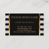 紅い唇を持つメーストライプクアップアーティスト 名刺 (裏面)