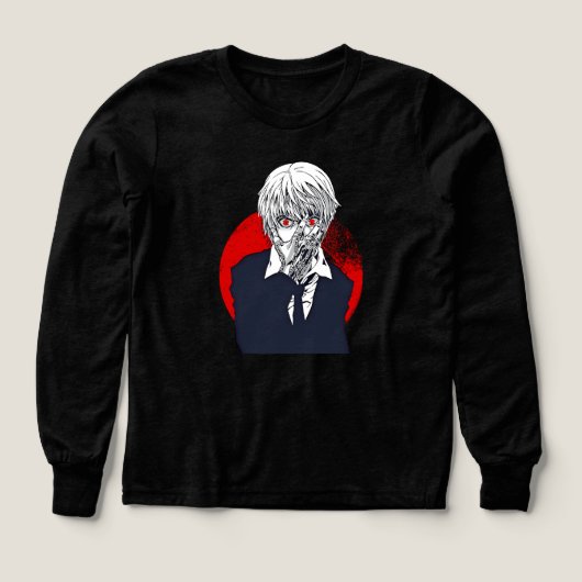 紅い瞳のチェーンワリアーTシャツ (デザイン正面)