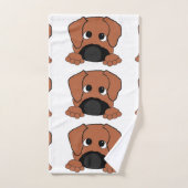 紅い紅色の鼻 バスタオルセット (ハンドタオル)