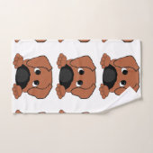 紅い紅色の鼻 バスタオルセット (ハンドタオル)