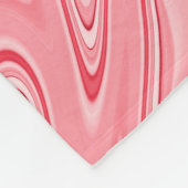 紅カラフル大理石の墨絵 フリースブランケット (角)