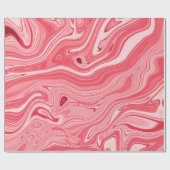 紅カラフル大理石の墨絵 ラッピングペーパー (フラット)