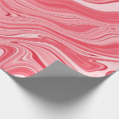 紅カラフル大理石の墨絵 ラッピングペーパー (角)