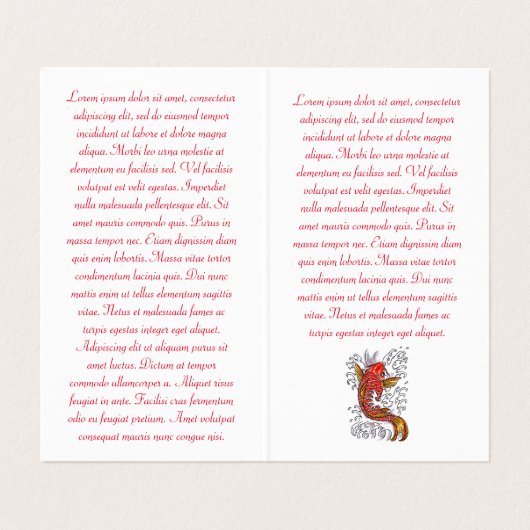 紅クール墨五輪コイ 名刺 (内部フラット)