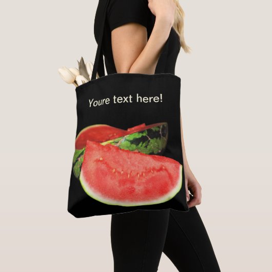 紅スイカ トートバッグ (クローズアップ)