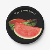 紅スイカ ペーパープレート (正面)